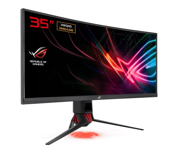 ASUS 35'' XG35VQ 90LM03Q0-B01170 Czarny, Szary, Czerwony - 1459086 - zdjęcie 2